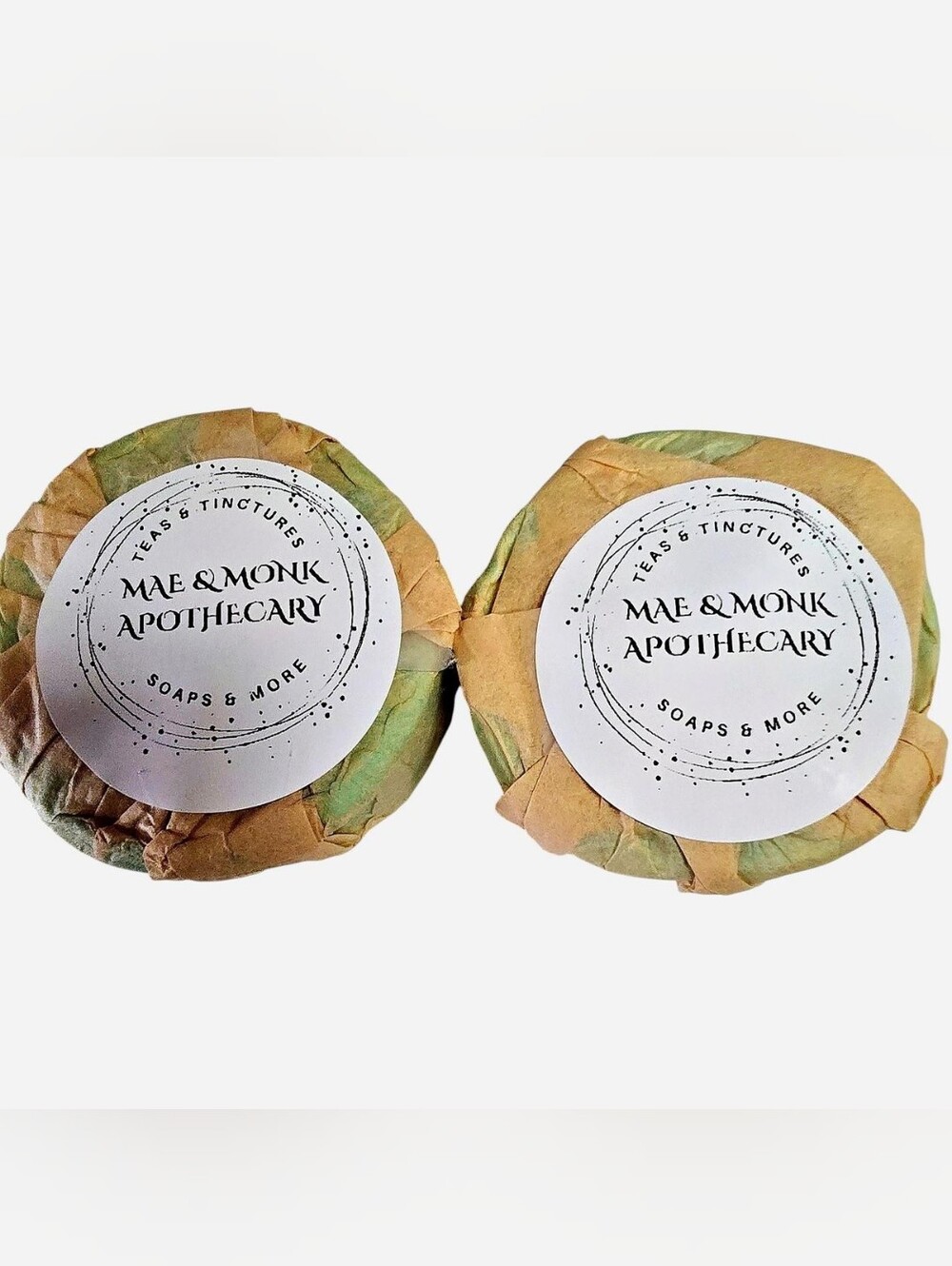 Set of 2: Mae & Monk Apothecary Teas & Tinctures Natural Soaps - Eucalyptus Mint